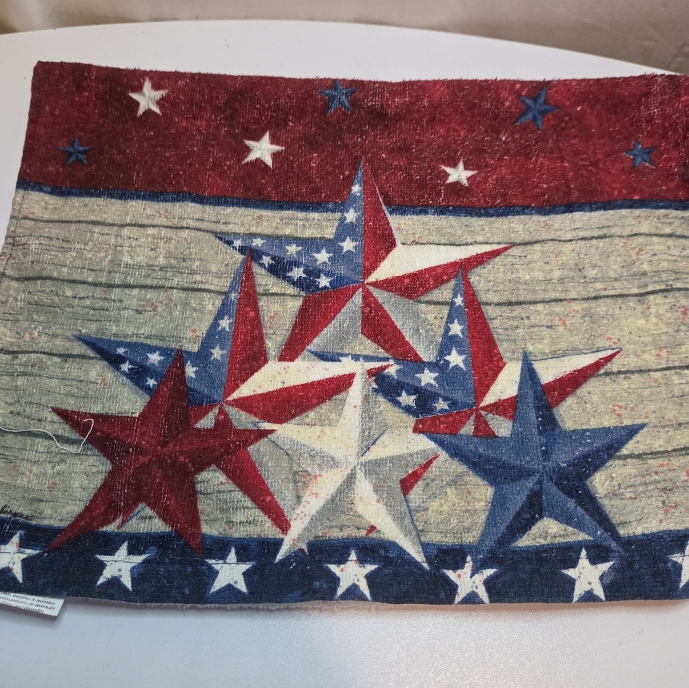 Patriotic Star Patterned Hand/dish Towels